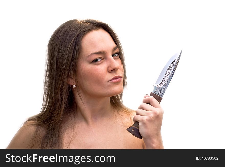 Woman With A Hunting Knife