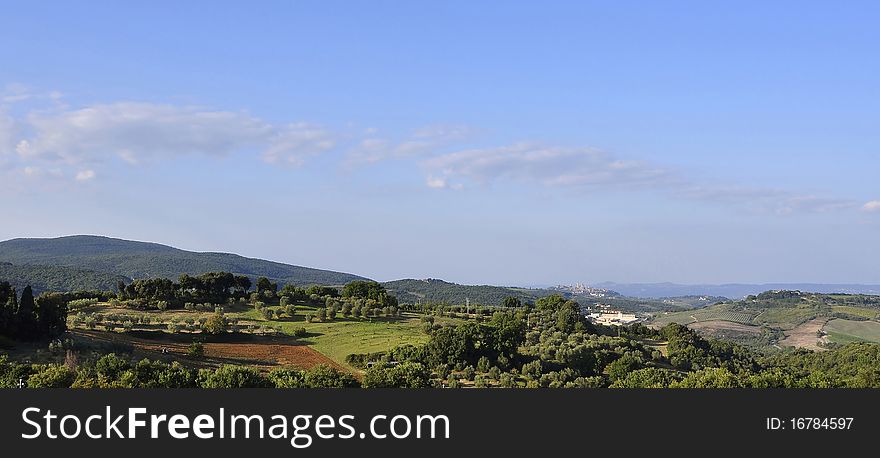 Landscape Of San Gimignano