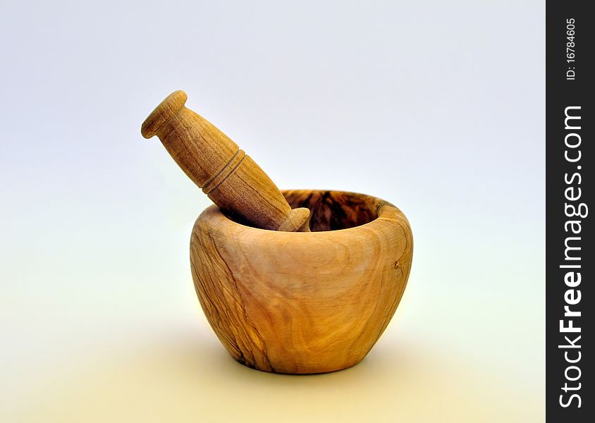 Mortar Made By Olive Wood