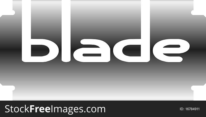 A blade razor vector logo. A blade razor vector logo