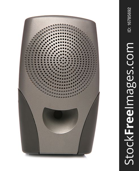 Portable black speaker studio cutout