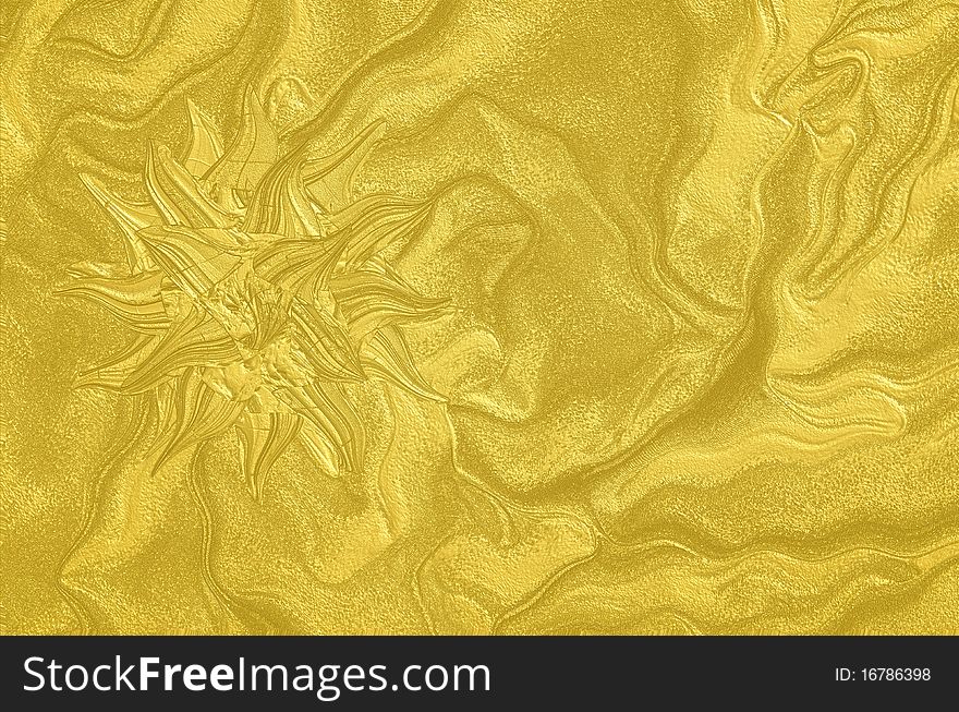 3D Rendered gold background texture