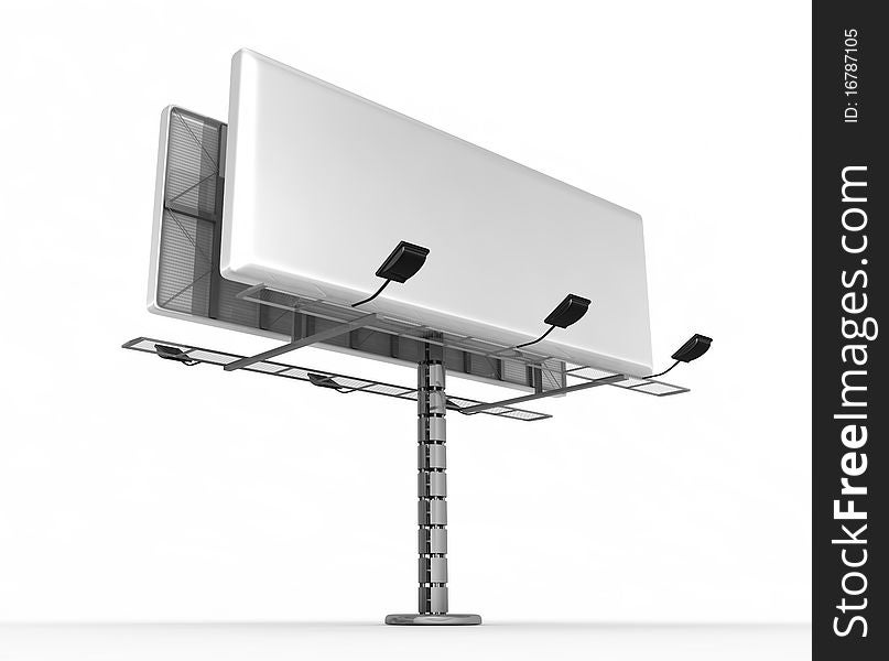 Billboard with place for your text - 3d render