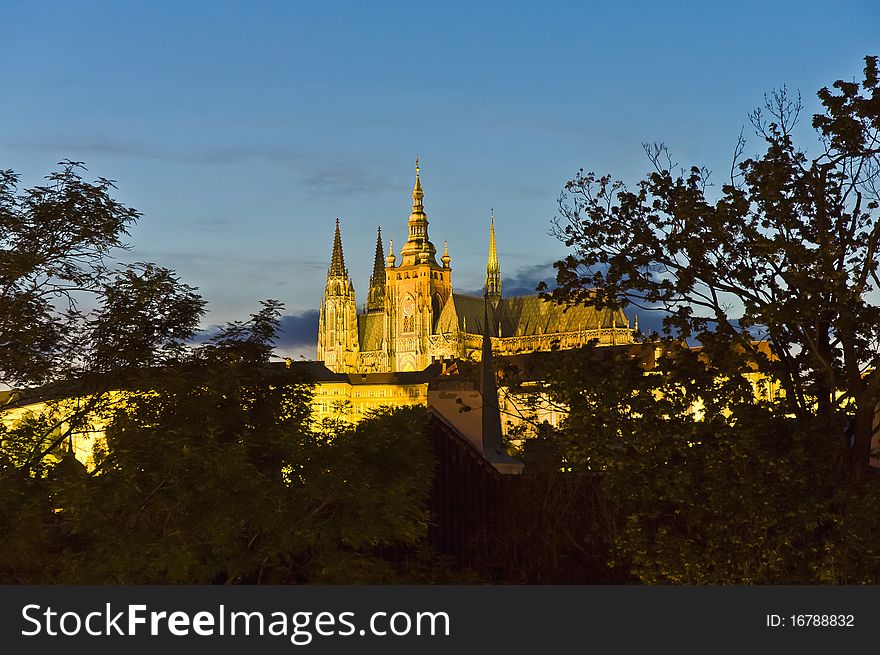 One of the biggest castles in the world, the Prague's Castle holds the presidential offices and also keep the Czech Crown Jewels. One of the biggest castles in the world, the Prague's Castle holds the presidential offices and also keep the Czech Crown Jewels.