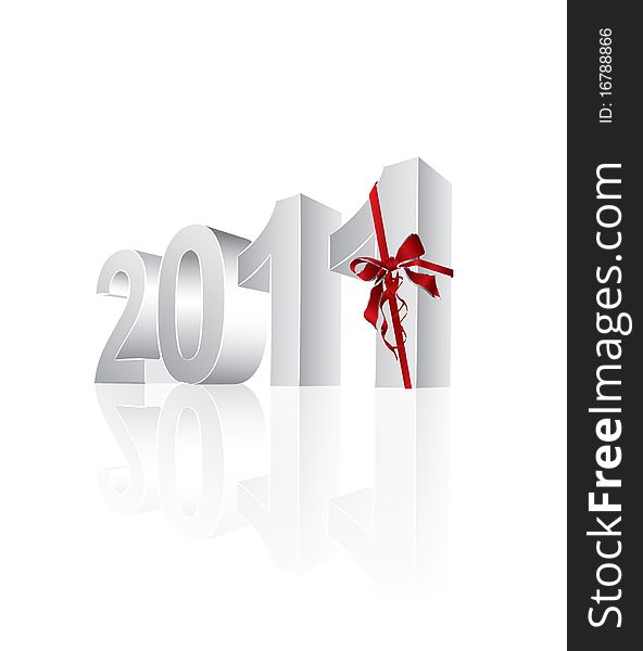 Happy New Year 2011 in editable format