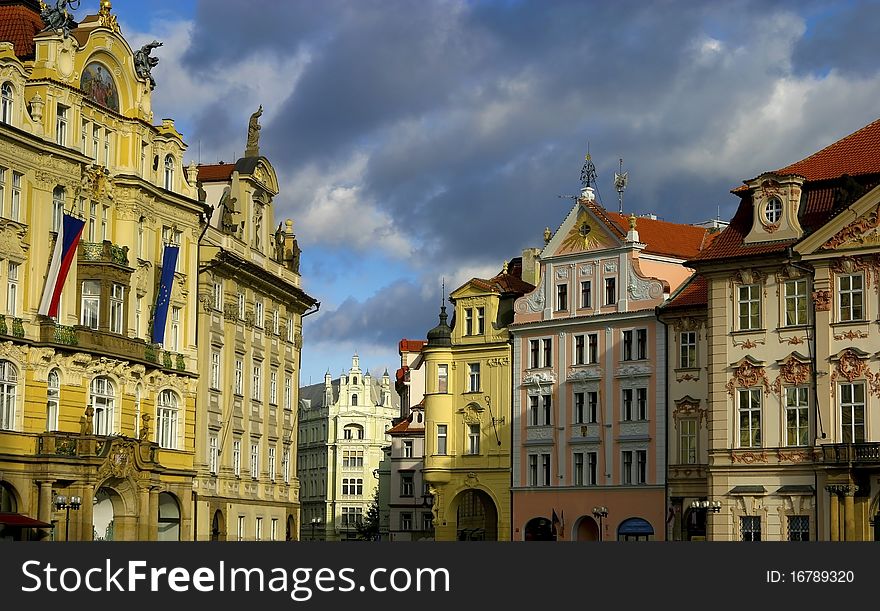 Buildings in old town in Prague