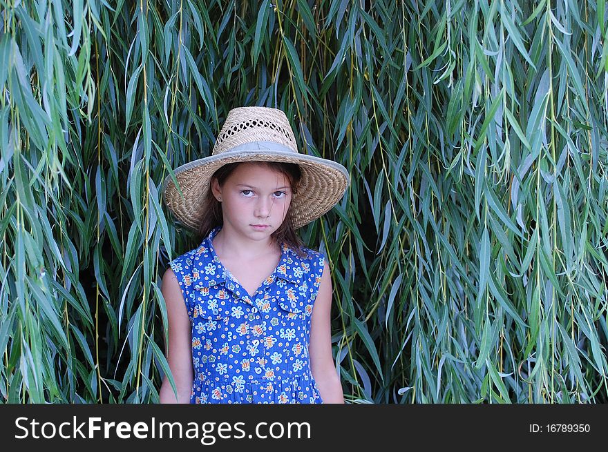 Teen girl outdoor at summer. Near Kiev,Ukraine