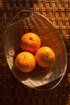 Oranges In The Wattled Bowl Royalty Free Stock Photo Oranges In The Wattled Bowl Royalty Free Stock Photo