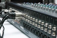 Connector Signal Sound Mixer Stock Photo
