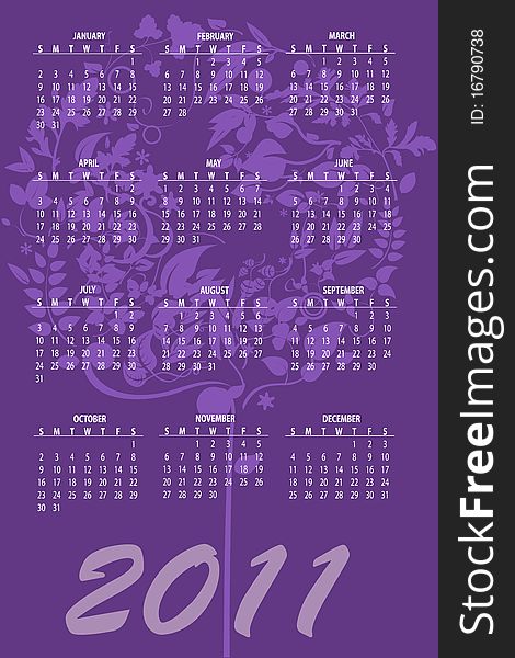 Calendar for 2011