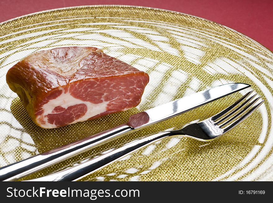 Raw Meat On A Plate