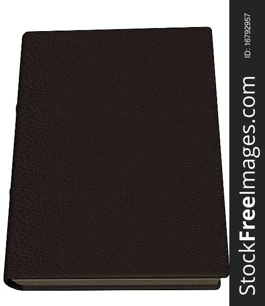 3D Render Leather Book