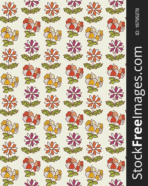 Pattern Flower Seamless