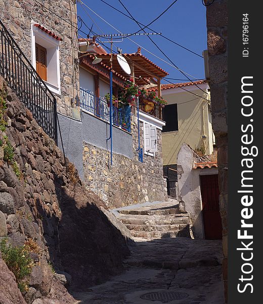 Lesbos Narrow Street