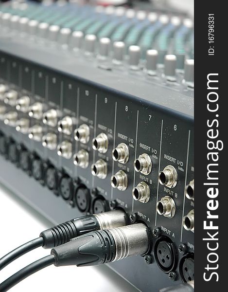 Sound mixer for entertainment studio. Sound mixer for entertainment studio