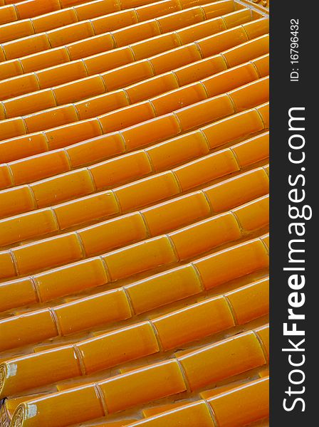 Chinese temple roof in Thailand