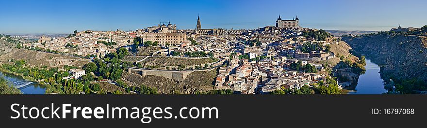 Panoramic view of Toledo. Spain