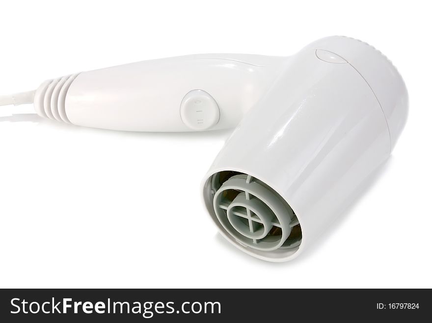 Hair dryer isolated on white background