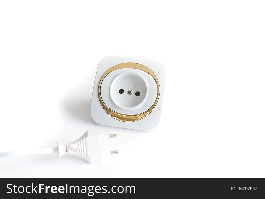 Electrical network isolated on a white background