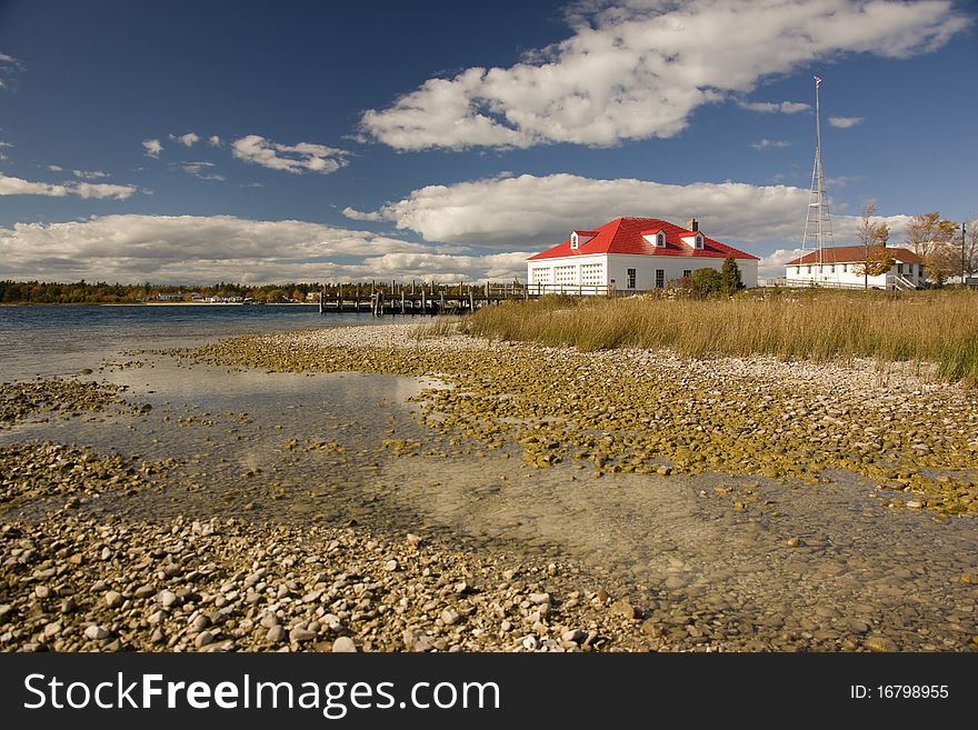 Old Coast Guard Station on Whiskey point, St. James Beaver Island Michigan