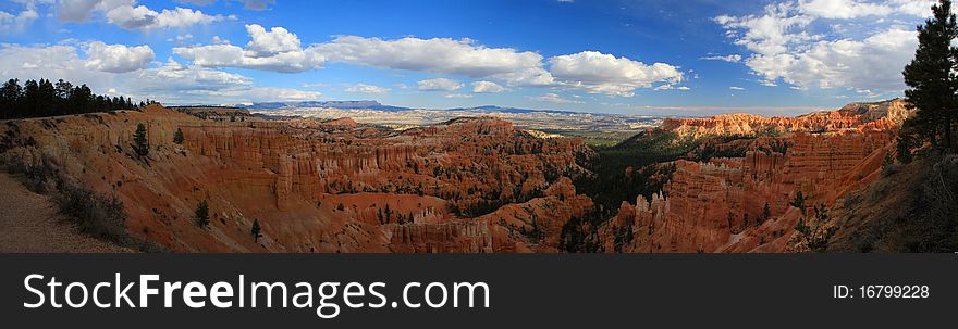 A beautiful panorama of Bryce Canyon in the Fall. A beautiful panorama of Bryce Canyon in the Fall