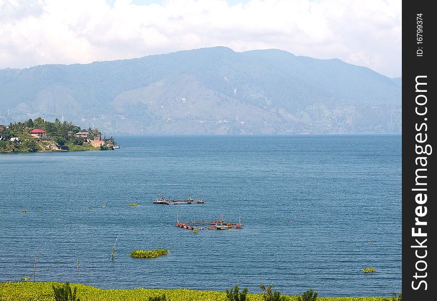 Lake Toba and Samosir island on Sumatra