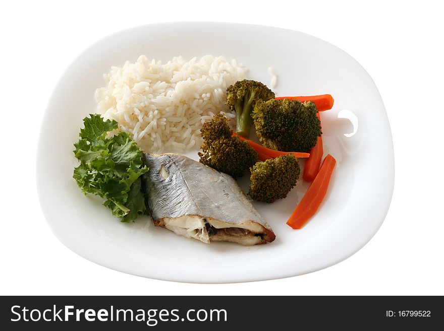 Boiled Swordfish With Rice