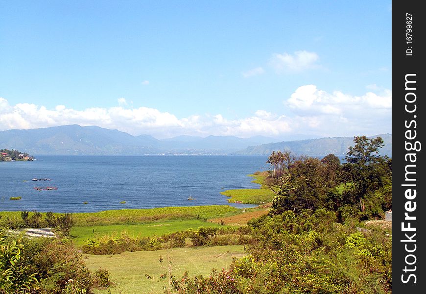 Lake Toba and Samosir island on Sumatra