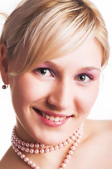 Beautiful Young Woman With Green Eyes Smiling Stock Images Beautiful Young Woman With Green Eyes Smiling Stock Images