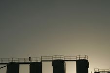 Industrial Tanks Royalty Free Stock Photo Industrial Tanks Royalty Free Stock Photo