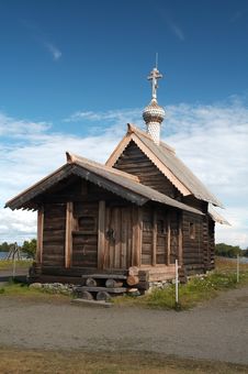 Old Wooden Chapel Stock Photo