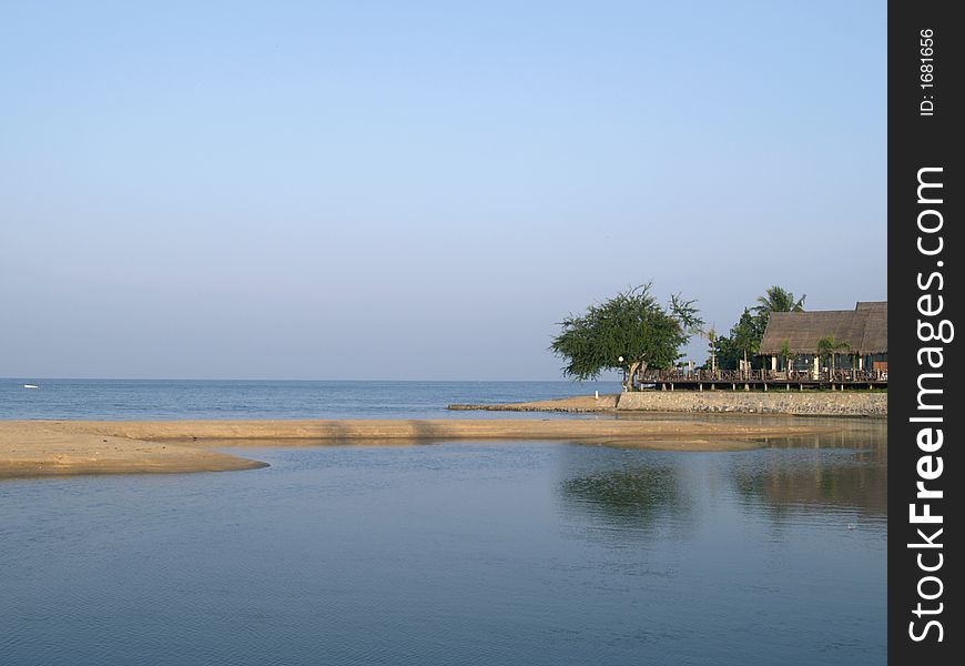 Beach And Beach Restaurant In Thailand