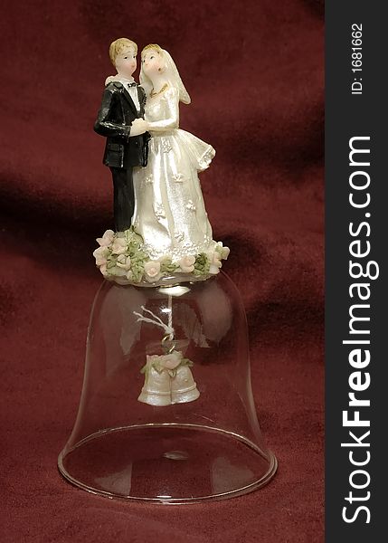 Photo of a Bride and Groom Wedding Ornament / Bell. Photo of a Bride and Groom Wedding Ornament / Bell