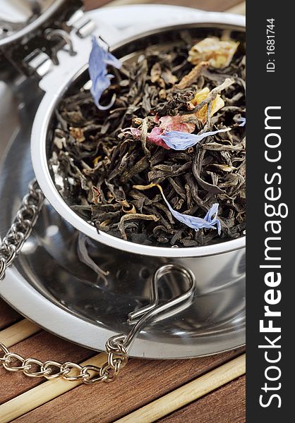 Top grade black scented tea in tea accessory