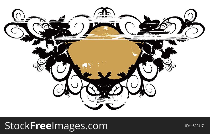 Floral background (abstract vector ornament)