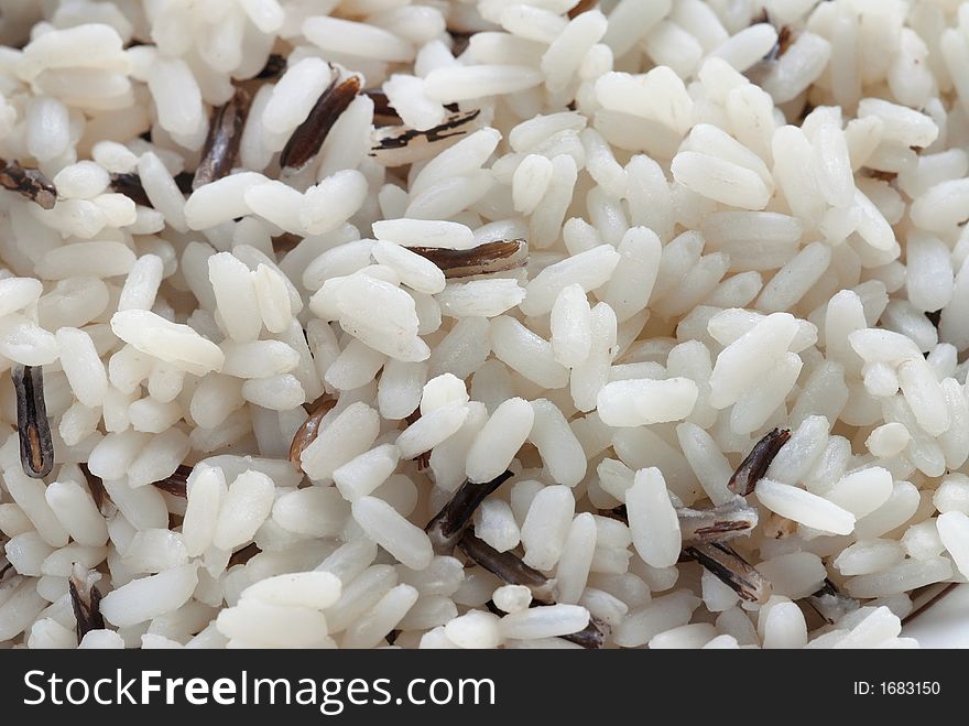 Texture of the wild and natural rice