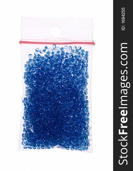 Pack Of Blue Glass Beads