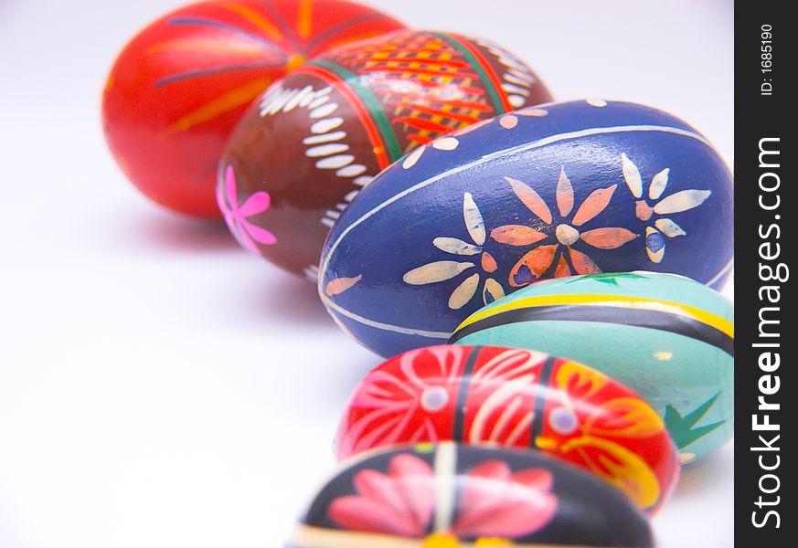 Colorful easter egs - hand painted