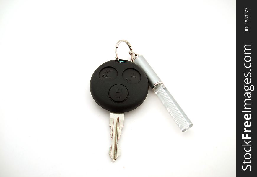 The small black key for small car. The small black key for small car