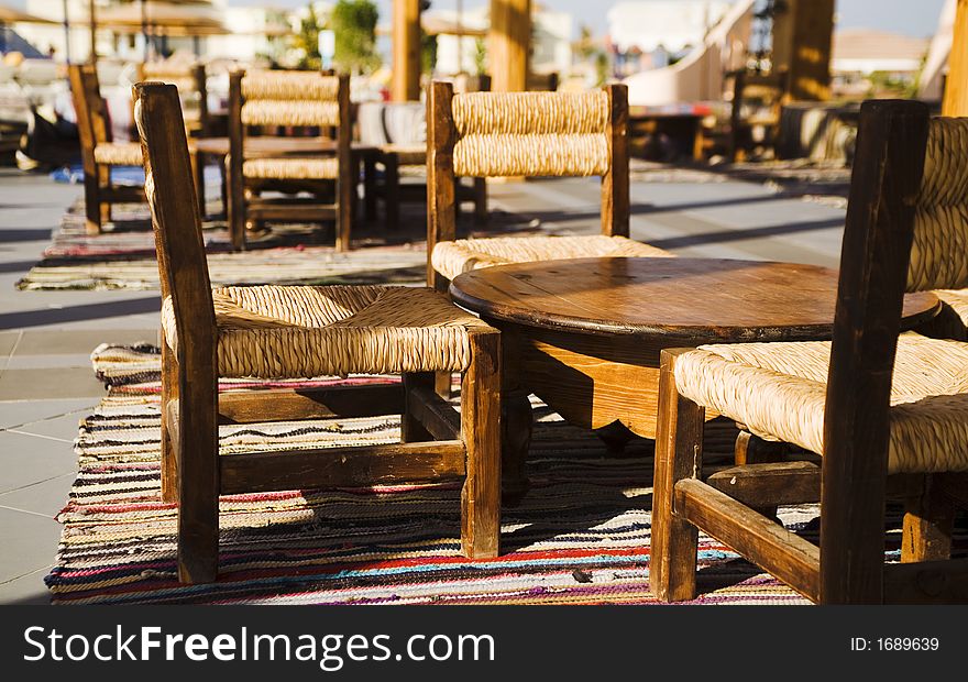 Interior of cafe