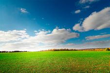 Splendid Countryside By  Later Autumn. Royalty Free Stock Photo