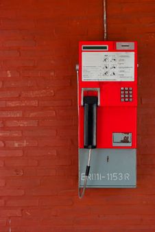 Thailand Public Pay Phone Royalty Free Stock Photography Thailand Public Pay Phone Royalty Free Stock Photography