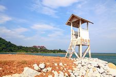 Beach Life Guard Tower Royalty Free Stock Photography Beach Life Guard Tower Royalty Free Stock Photography