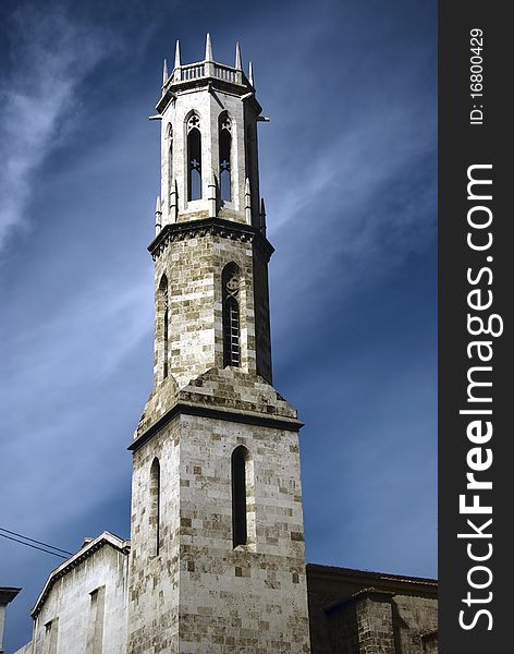 Tower - San Agustin Church, Valencia Spain. Tower - San Agustin Church, Valencia Spain.