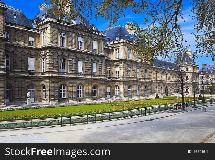 Luxembourg Palace, which is the seat of French senate. Luxembourg Palace, which is the seat of French senate