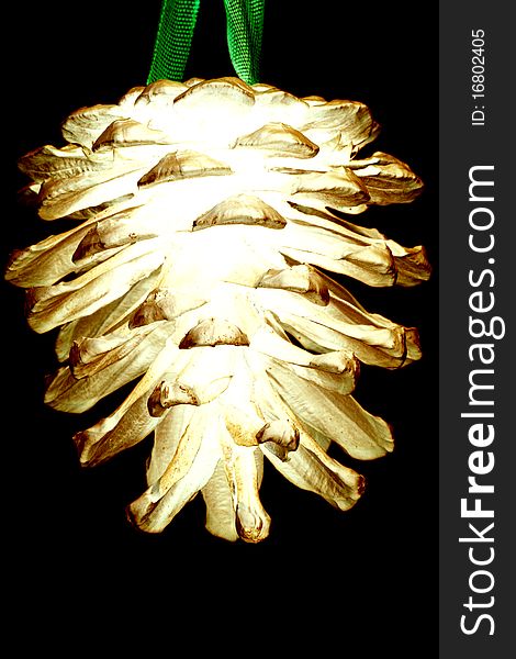 This is a Gold pine cones for the time