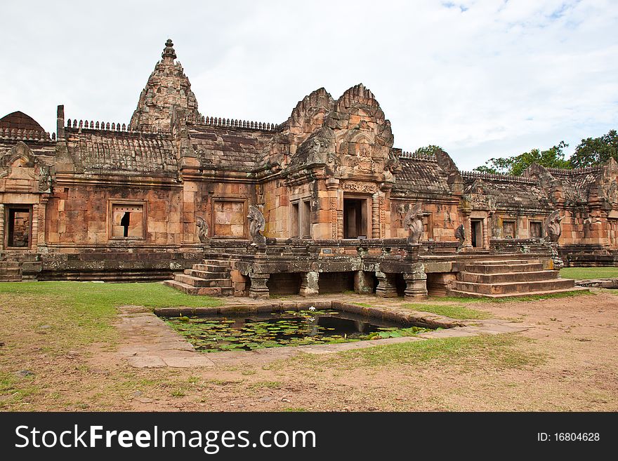 Stone castle in northeast of thailand