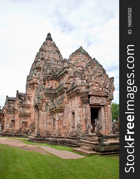 Stone castle in northeast of thailand