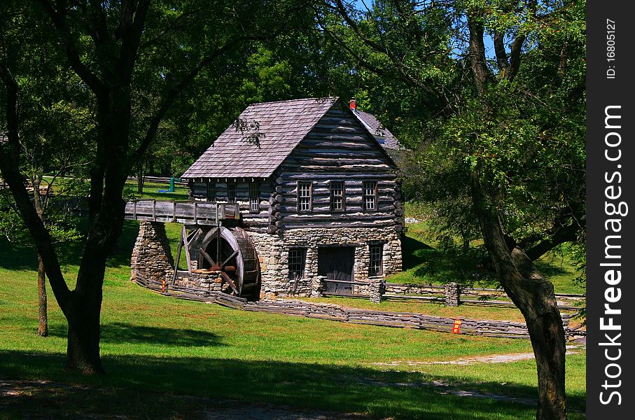 An old cabin taken in the spring. An old cabin taken in the spring