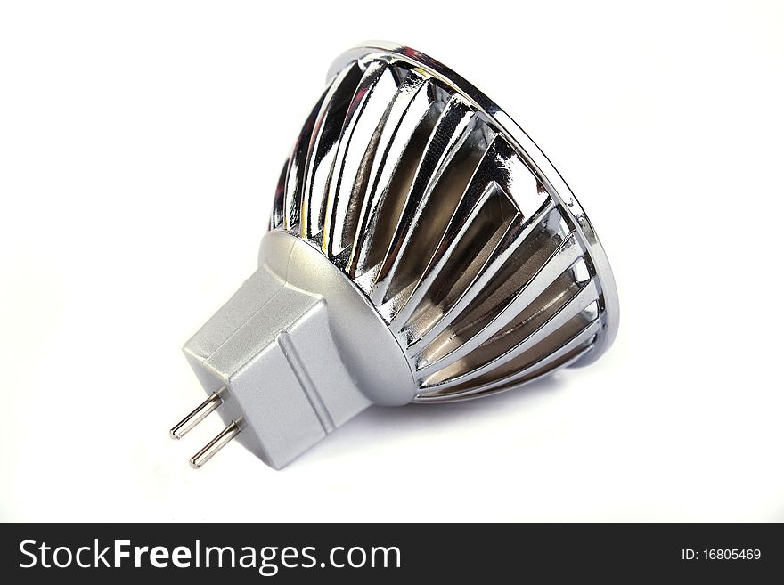 Side view bulb shape isolated on white background. Side view bulb shape isolated on white background